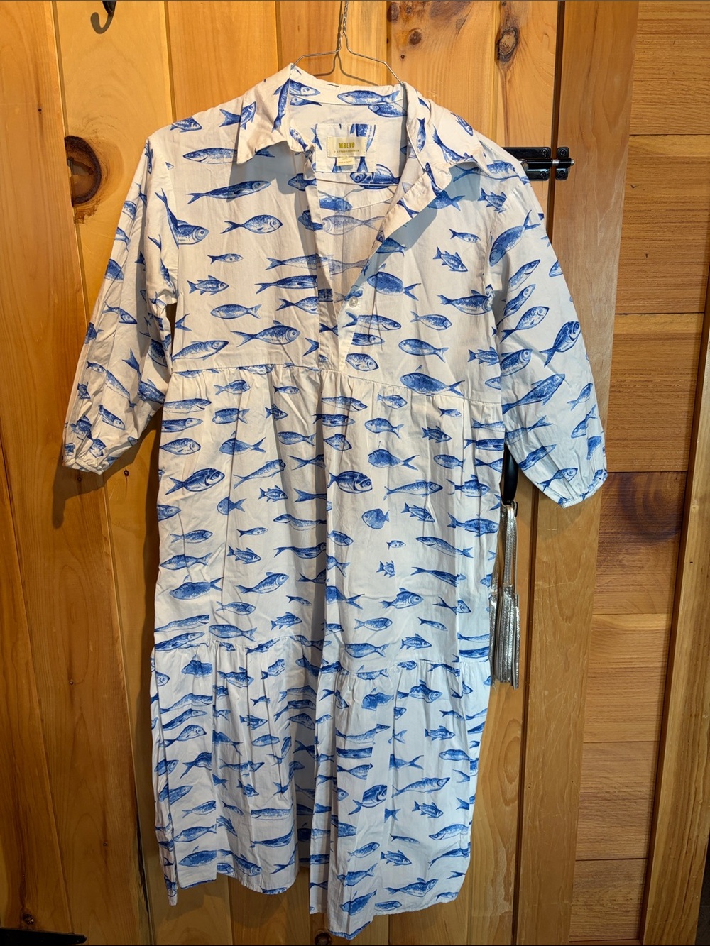 Anthropologie Bettina Fish Print Dress